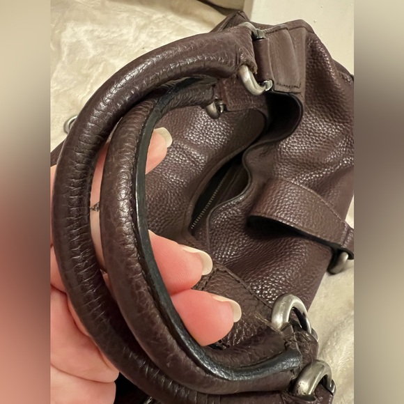 COCCINELLE Italian Leather Dark Brown Leather Shoulder Bag - Picture 16 of 16